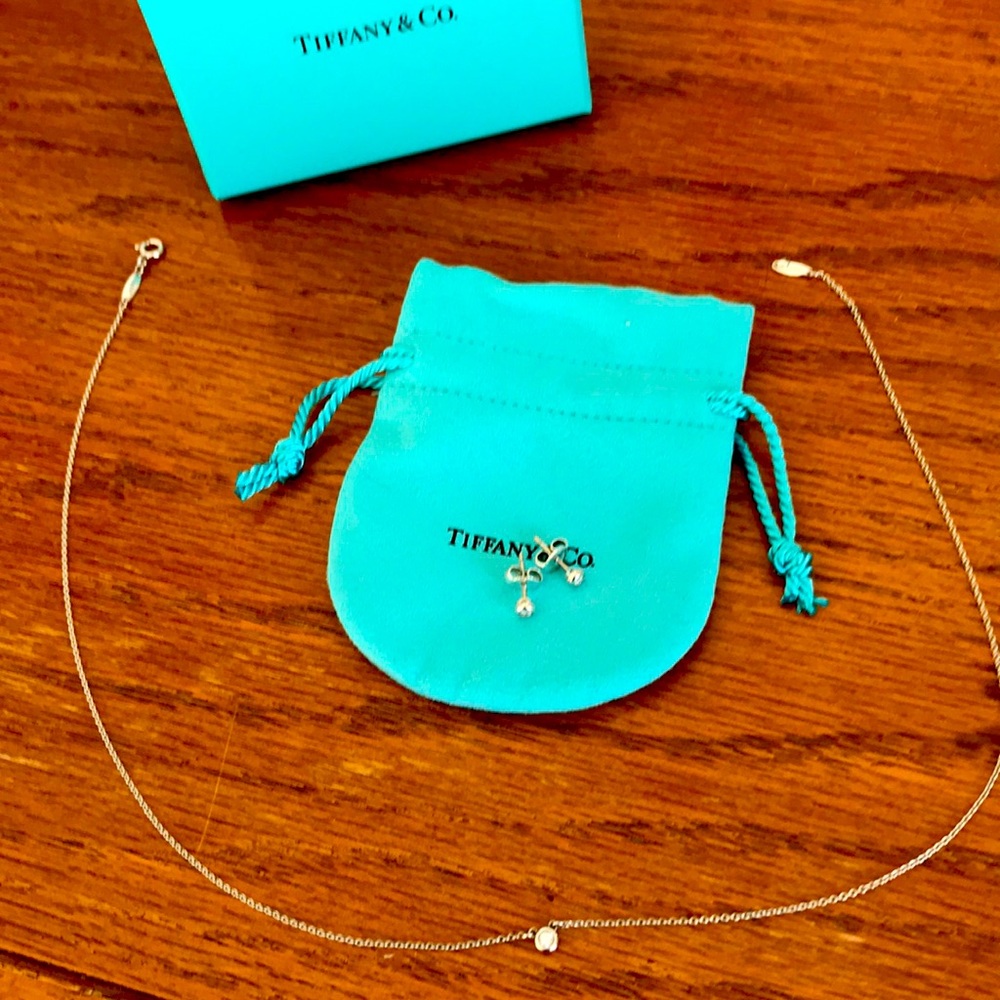 Tiffany & Co. Turquoise Mini Necklace with Pouch
